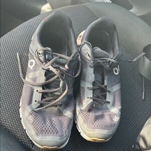 On Running Women's Black and Tan Trail Running Shoes